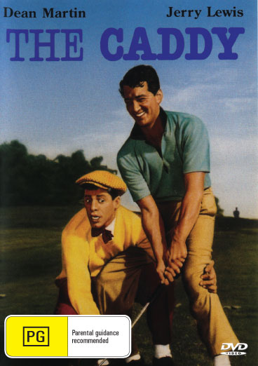 DVD cover of "The Caddy" comedy featuring Dean Martin and Jerry Lewis, from rareandcollectibledvds collection.