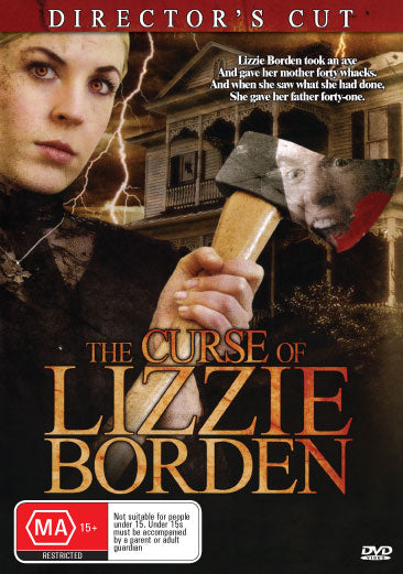 Variable digital download of "The Curse of Lizzie Borden" DVD from RareAndCollectedDVDs, featuring cover art and product details.