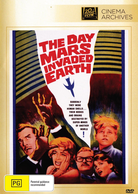 DVD cover of sci-fi film "The Day Mars Invaded Earth" starring Kent Taylor and Marie Windsor, from RareandCollectibleDVDs.
