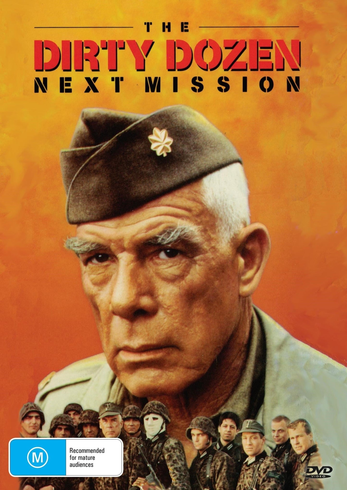DVD cover of The Dirty Dozen: Next Mission featuring Lee Marvin and Ernest Borgnine, war film from RareandCollectibleDVDs