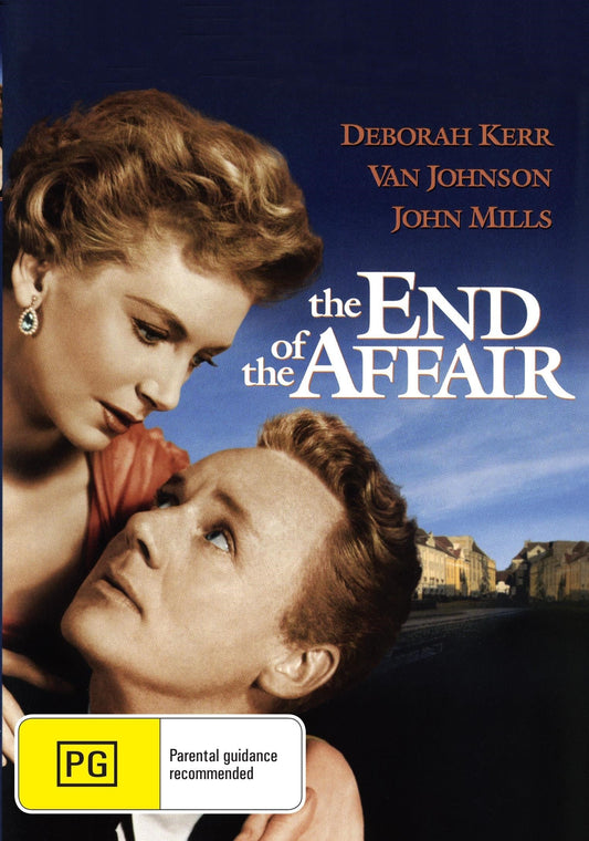 DVD cover image of "The End of the Affair" featuring Deborah Kerr and Van Johnson, a romantic film from rareandcollectibledvds.
