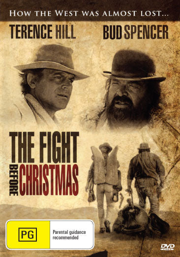 DVD cover of The Fight Before Christmas aka Troublemakers featuring Western stars Terence Hill and Bud Spencer.