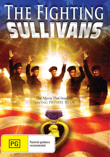 DVD cover of The Fighting Sullivans featuring Anne Baxter and Thomas Mitchell, from rareandcollectibledvds collection.