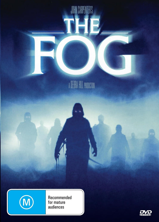 DVD cover of "The Fog" horror movie featuring Adrienne Barbeau and Jamie Lee Curtis, from rareandcollectibledvds.