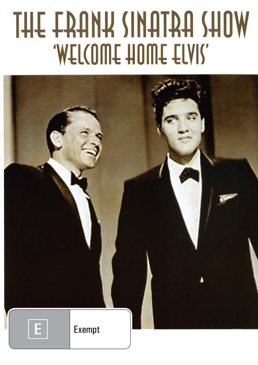 DVD cover for The Frank Sinatra Show: Welcome Home Elvis, a drama featuring Frank Sinatra, from rareandcollectibledvds.