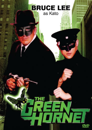 The Green Hornet on DVD featuring Bruce Lee and Van Williams, crime drama with action scenes, displayed on a DVD cover.