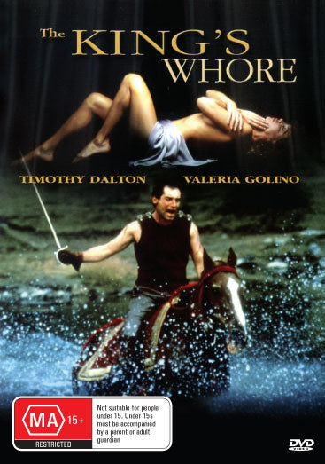 DVD cover for The King's Whore featuring Valeria Golino and Robin Renucci, showcasing historical drama artwork.