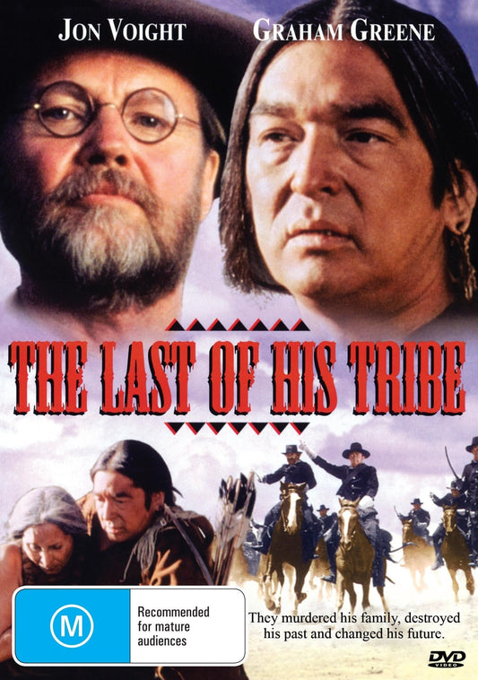 DVD of The Last Of His Tribe drama featuring Jon Voight and Graham Greene, with cover art showing the film's title and actors.