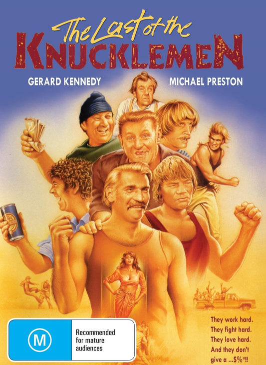 DVD cover of The Last of the Knucklemen drama featuring Gerard Kennedy and Michael Preston, available from Rare and Collectible DVDs.