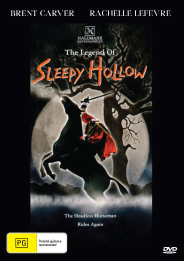 DVD cover of The Legend of Sleepy Hollow horror film featuring Brent Carver and Rachelle Lefevre, from Rare and Collectible DVDs.