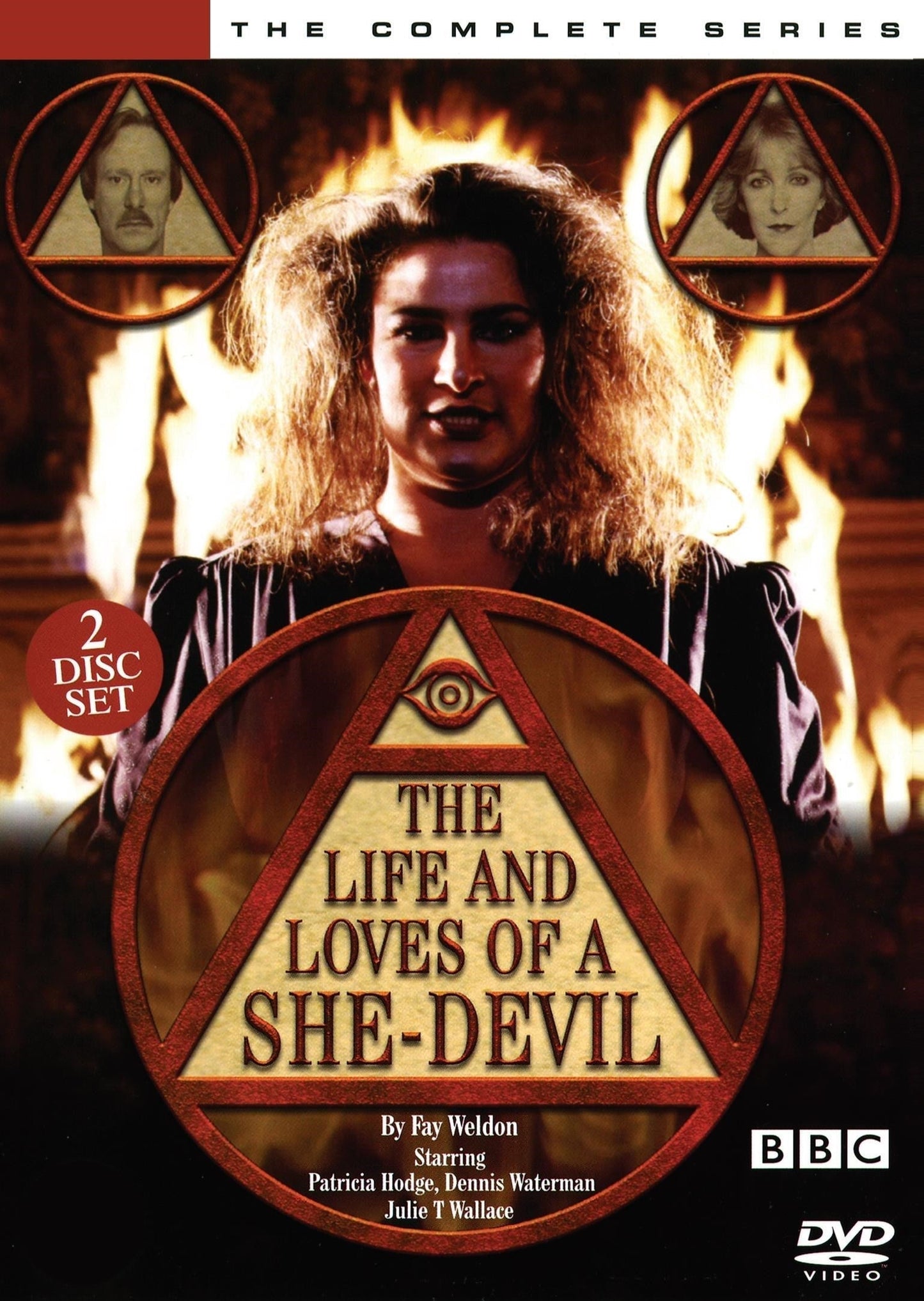 DVD cover of The Life and Loves of a She-Devil, drama featuring Dennis Waterman and Patricia Hodge, from rareandcollectibledvds.
