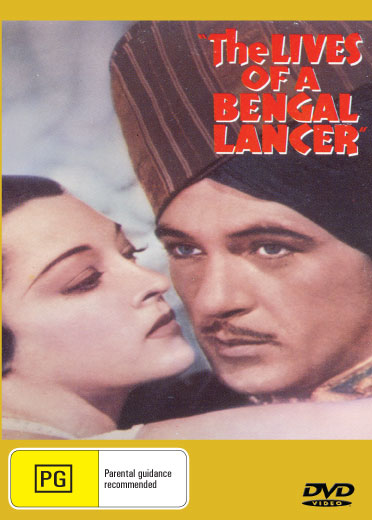 DVD of The Lives of a Bengal Lancer featuring Gary Cooper and Franchot Tone, adventure film from rareandcollectibledvds