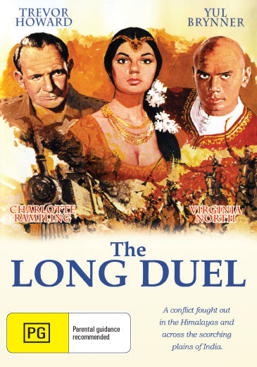 DVD cover of The Long Duel featuring action stars Yul Brynner and Trevor Howard, from Rare and Collectible DVDs.