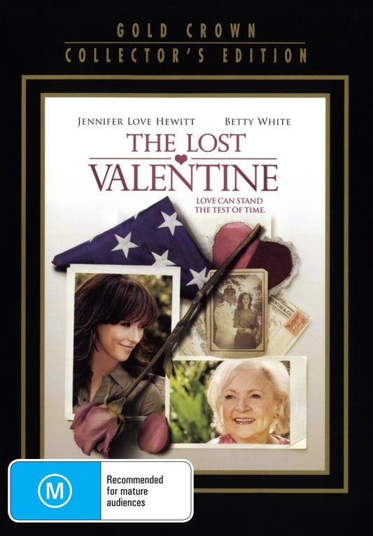 The Lost Valentine DVD cover featuring Jennifer Love Hewitt and Betty White, drama film, image of the movie poster.