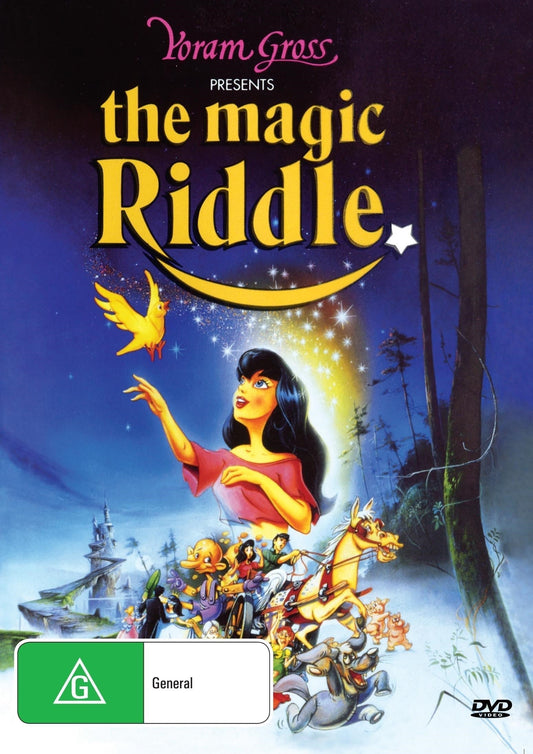 DVD cover of The Magic Riddle fantasy film featuring Ross Higgins and Robyn Moore, from Rare and Collectible DVDs.