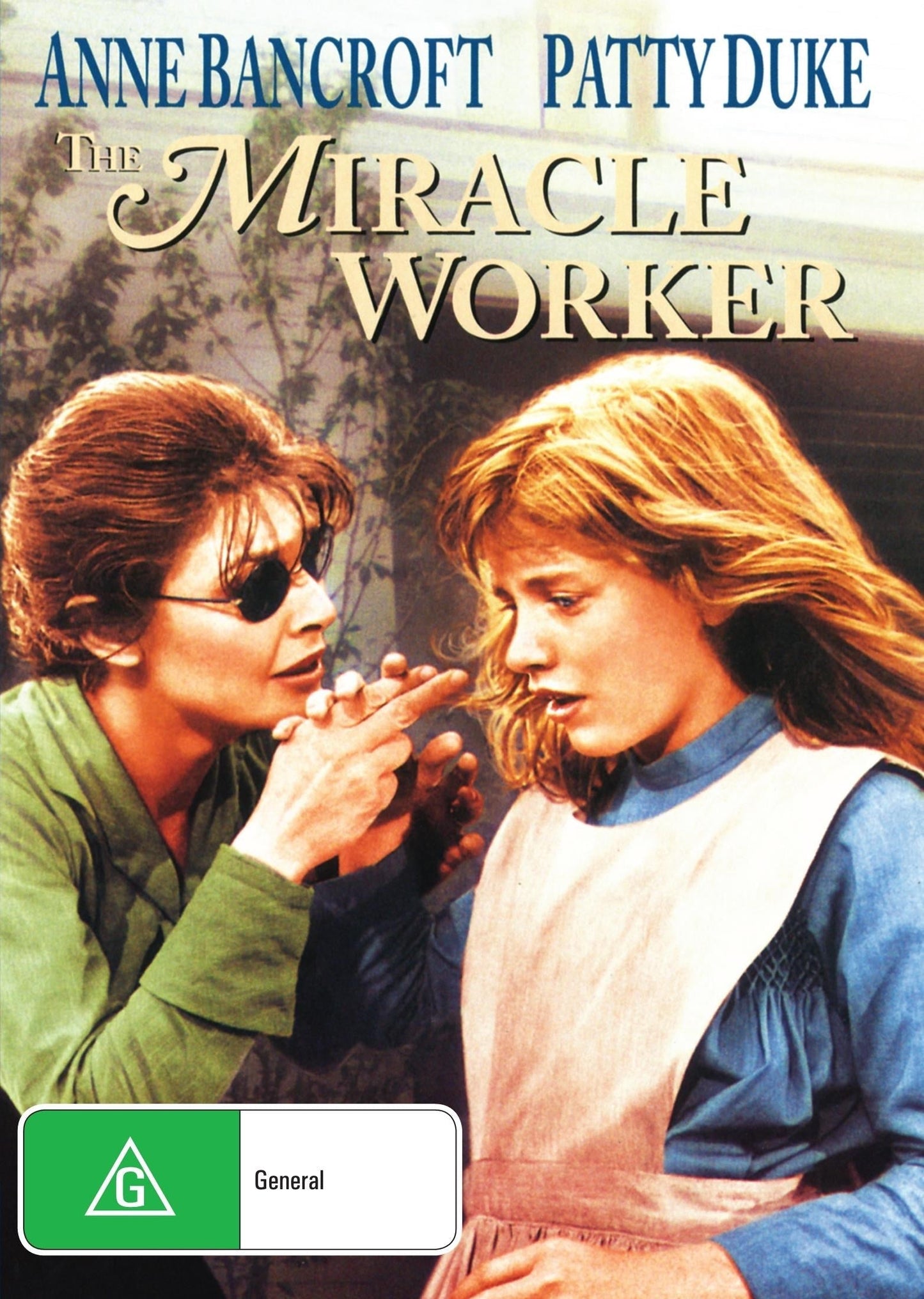 DVD cover of The Miracle Worker drama featuring Anne Bancroft and Patty Duke, from rareandcollectibledvds.