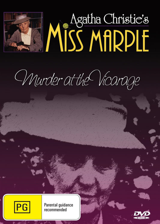 DVD cover of "The Murder At The Vicarage" crime movie featuring Geraldine McEwan and John Owens, from rareandcollectibledvds.