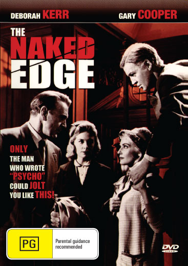 DVD cover of "The Naked Edge" featuring crime drama with Gary Cooper and Deborah Kerr, available from Rare and Collectible DVDs.