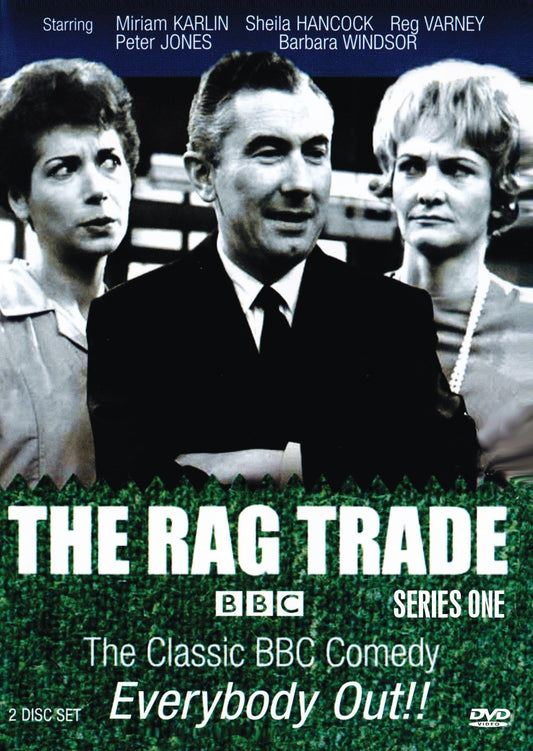 DVD of The Rag Trade Series 1 comedy featuring Peter Jones and Miriam Karlin, from Rare and Collectible DVDs.