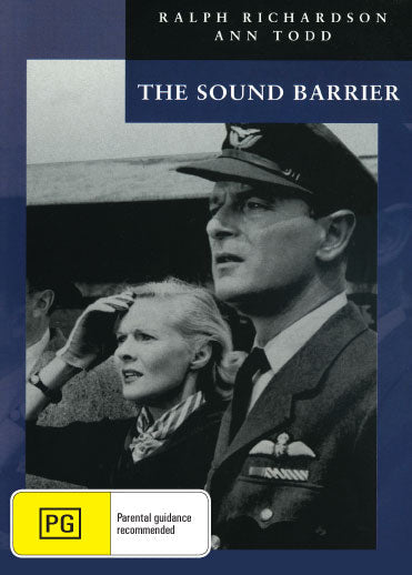 DVD cover image of "The Sound Barrier" war film starring Ralph Richardson and Ann Todd, from RareAndCollectibleDVDs.