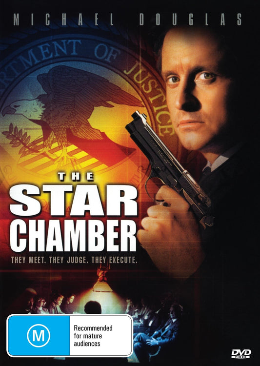 DVD of The Star Chamber crime movie featuring Michael Douglas and Hal Holbrook, from Rare and Collectible DVDs.