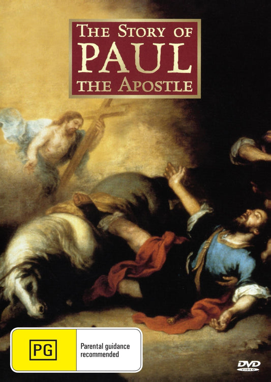 DVD cover of "The Story of Paul the Apostle" featuring Jim Caviezel and Olivier Martinez, from Rare and Collectible DVDs.