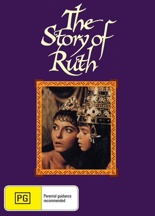 DVD cover of The Story of Ruth drama featuring Elana Eden and Stuart Whitman, from rareandcollectibledvds.
