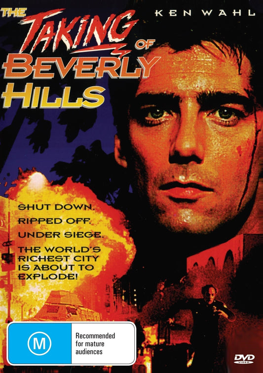 DVD cover of "The Taking Of Beverly Hills" thriller featuring Ken Wahl and Matt Frewer, from rareandcollectibledvds.