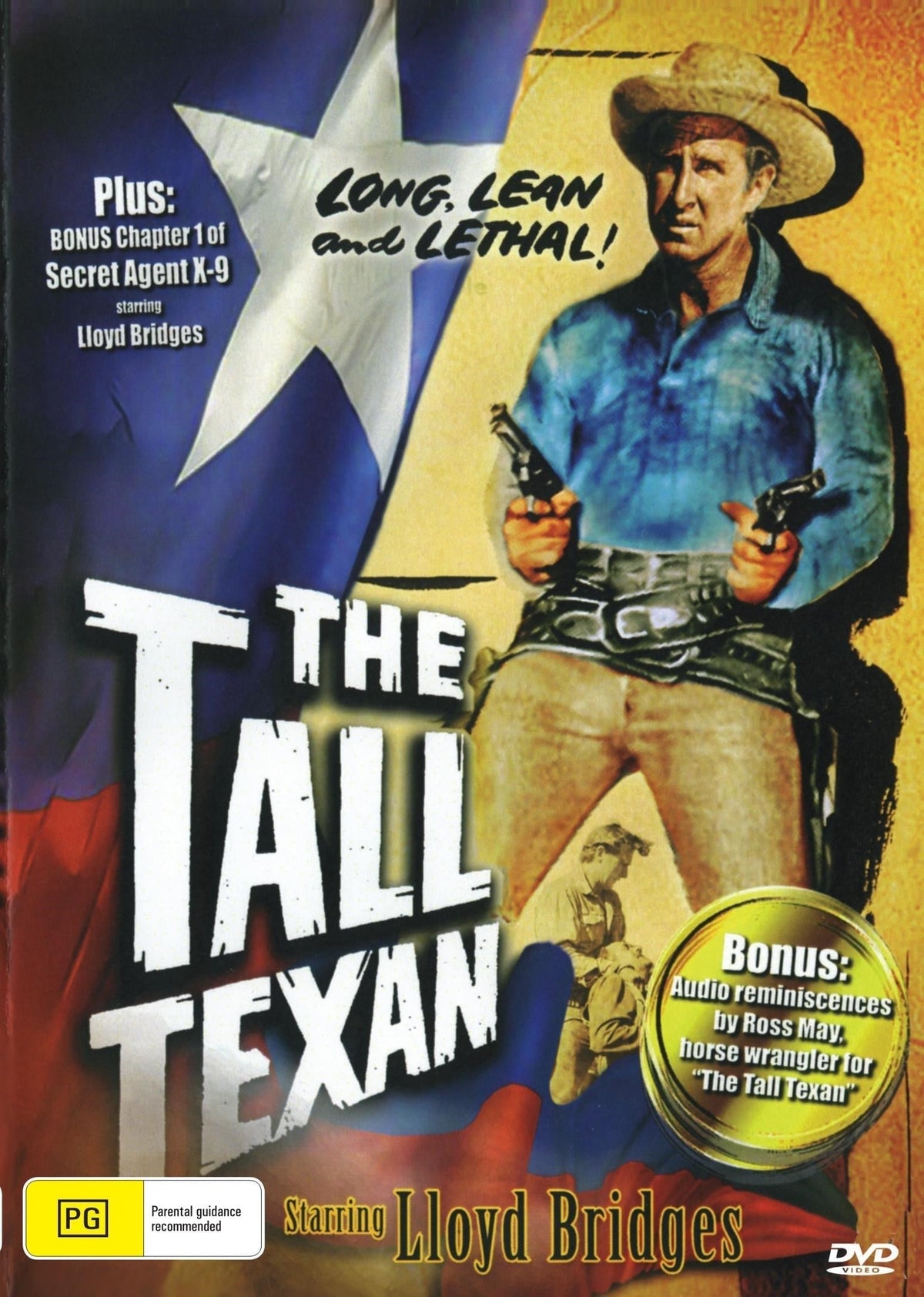 DVD cover of The Tall Texan drama featuring Lloyd Bridges and Lee J. Cobb, from Rare and Collectible DVDs collection.
