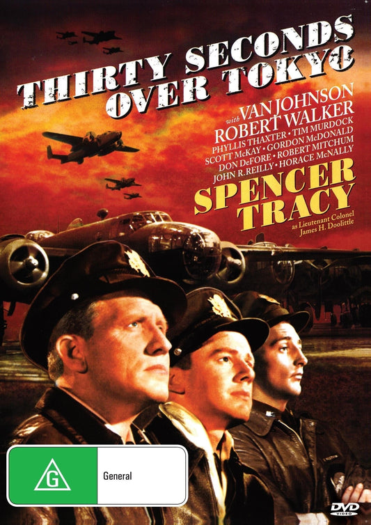 Thirty Seconds Over Tokyo DVD featuring Spencer Tracy and Van Johnson, drama film image from RareAndCollectibleDVDs