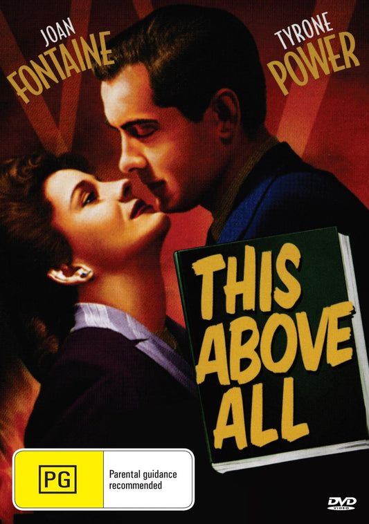 DVD cover of "This Above All" featuring Tyrone Power and Joan Fontaine, a war drama film from the rareandcollectibledvds collection.