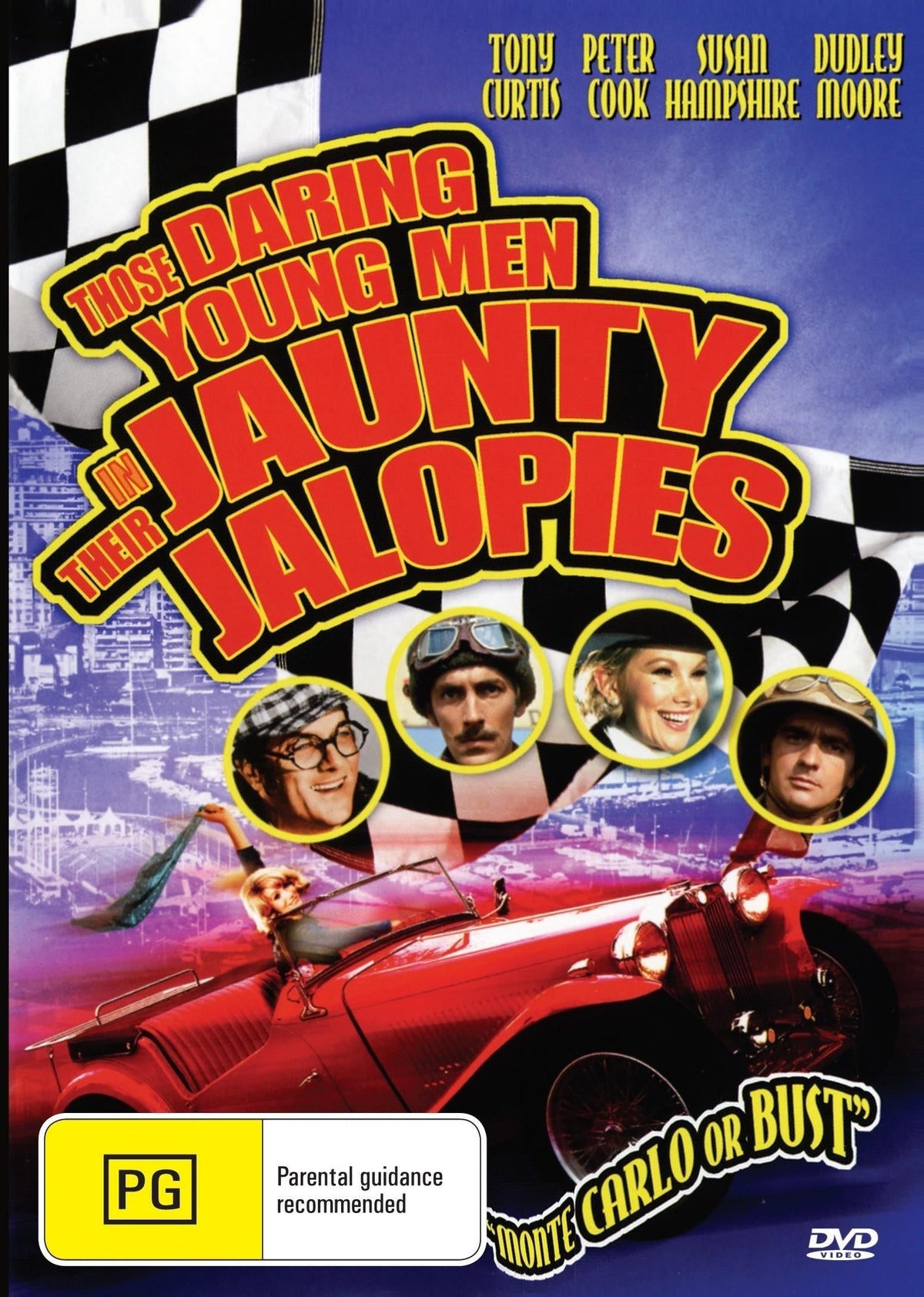 DVD cover image for "Those Daring Young Men In Their Jaunty Jalopies" comedy featuring Bourvil and Lando Buzzanca, from RareandCollectibleDVDs