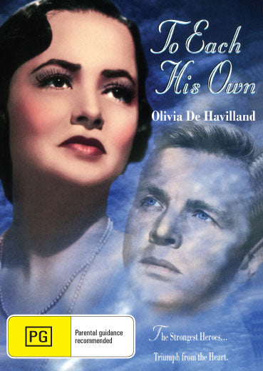 DVD cover of "To Each His Own" romance film starring Olivia de Havilland and John Lund, available from RareAndCollectibleDVDs.