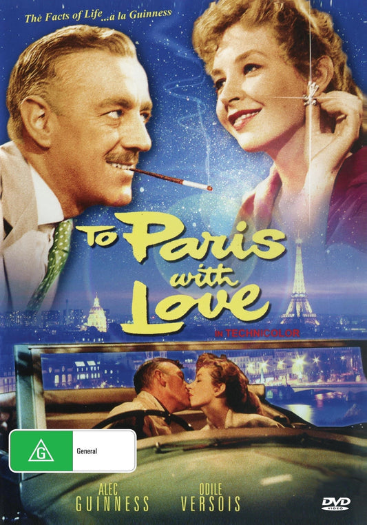 DVD cover for "To Paris With Love" drama featuring Alec Guinness and Odile Versois, available from rareandcollectibledvds.