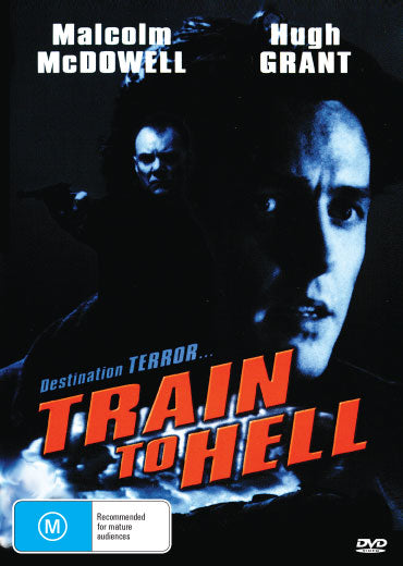 DVD cover image for "Train To Hell" aka "Night Train to Venice" featuring Hugh Grant and Tahnee Welch, mystery genre.