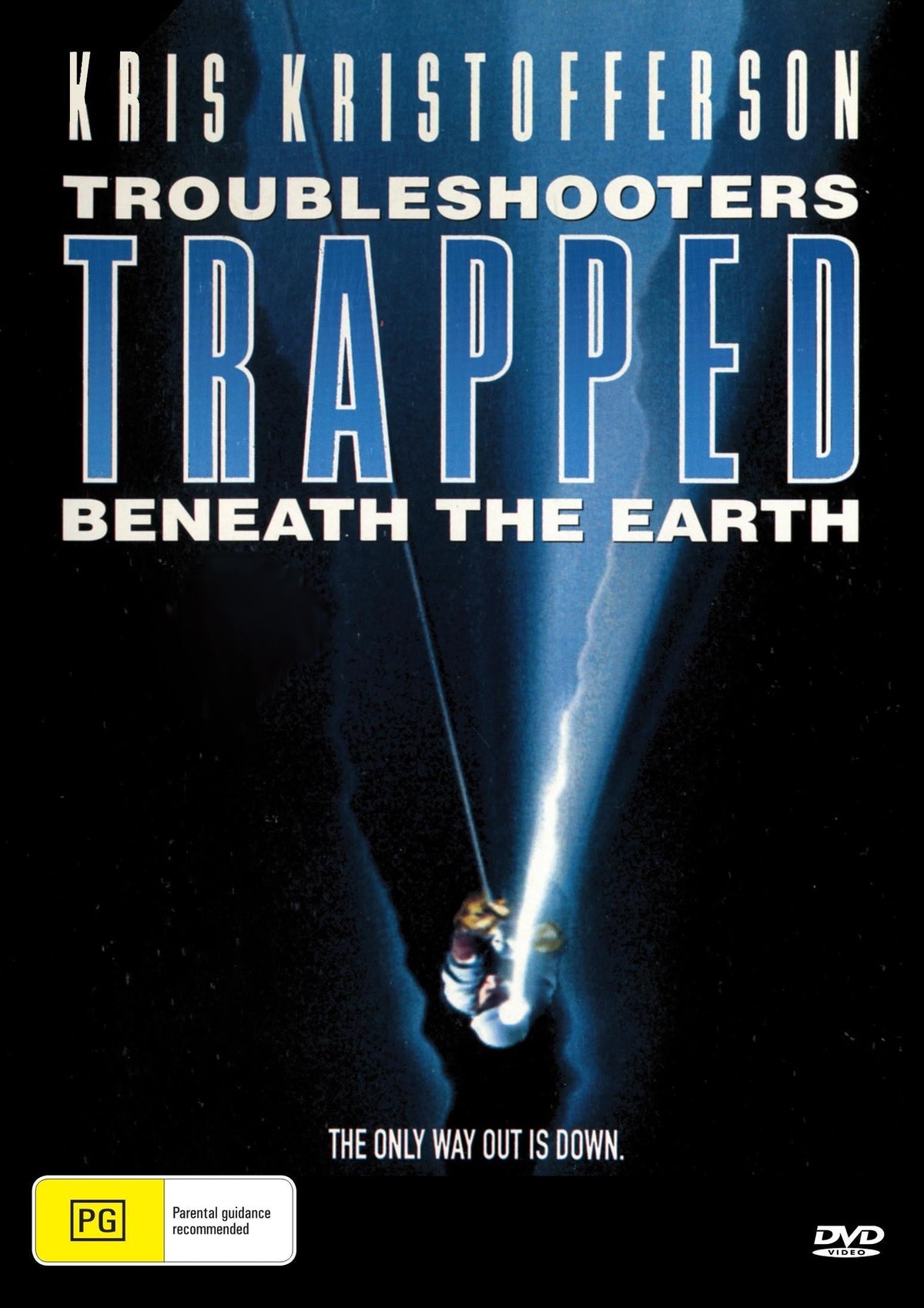 DVD of Trouble Shooters: Trapped Beneath the Earth drama featuring Kris Kristofferson and David Newsom, from RareAndCollectibleDVDs.
