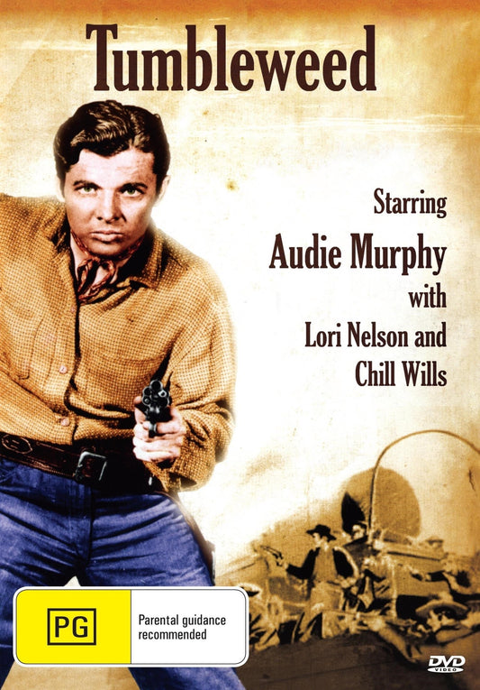 Western DVD featuring Audie Murphy and Lori Nelson, Tumbleweed on DVD, collectible Western movie from Rareandcollectibledvds