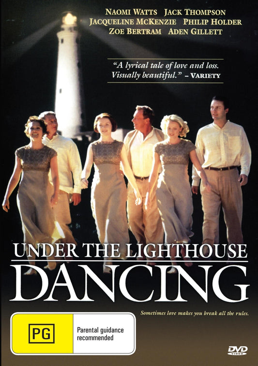 Variable DVD cover for "Under The Lighthouse Dancing on Drama" featuring Aden Gillett and Jack Thompson, from Rareandcollectibledvds.