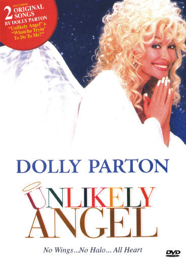 DVD cover of "Unlikely Angel" comedy featuring Dolly Parton and Roddy McDowall, available from rareandcollectibledvds.