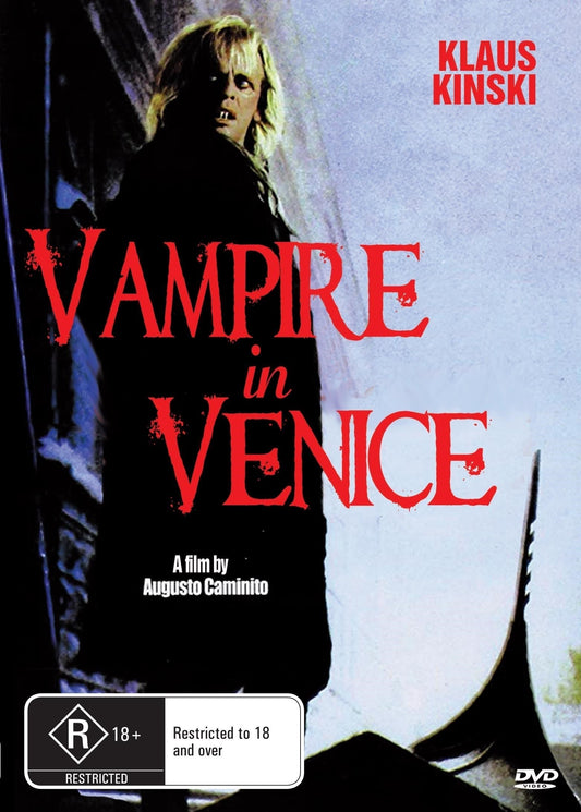 Vampire in Venice DVD starring Klaus Kinski and Barbara De Rossi, horror film with gothic vampire imagery from Rare and Collectible DVDs