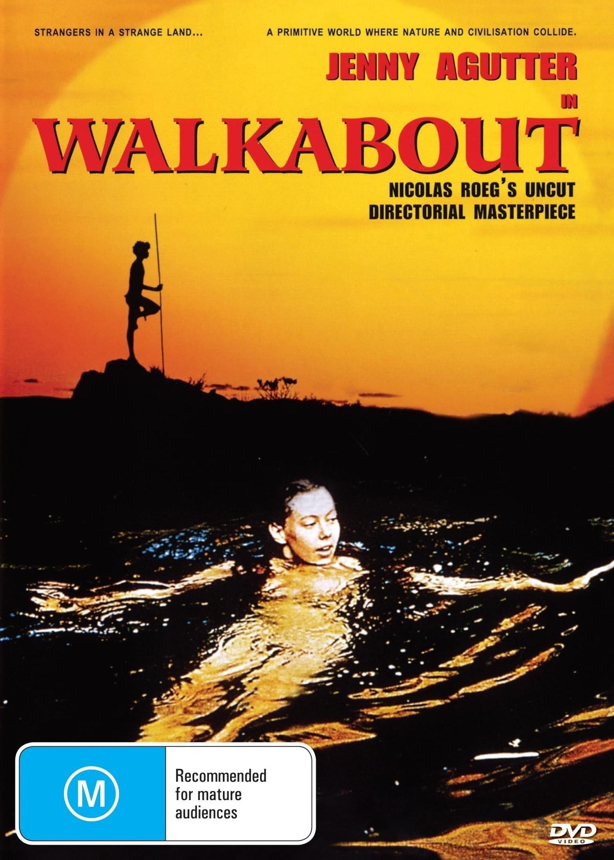 Walkabout DVD featuring Jenny Agutter and David Gulpilil, adventure film, collectible DVD from Rare and Collectible DVDs