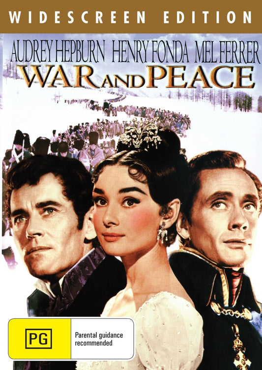 War and Peace DVD featuring Audrey Hepburn and Henry Fonda, collectible movie from RareAndCollectibleDVDs.
