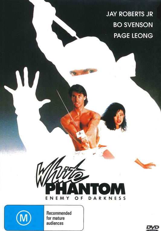 White Phantom DVD featuring action scenes with Jay Roberts Jr. and Bo Svenson, from the rareandcollectibledvds collection.