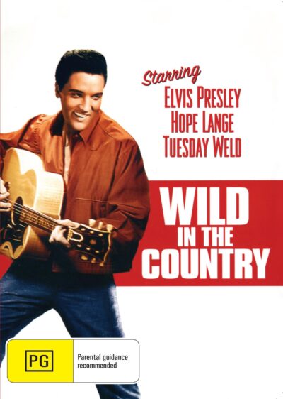 Wild In The Country DVD featuring Elvis Presley and Hope Lange, a classic musical film with vintage cinematic appeal.