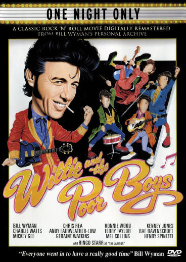 Willie and The Poor Boys DVD featuring comedy with Bill Wyman and Andy Fairweather Low, from Rare and Collectible DVDs.