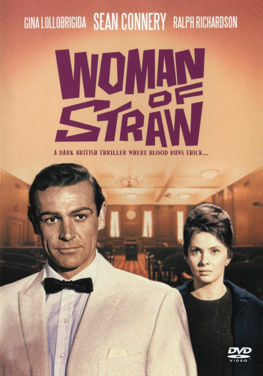 Woman of Straw DVD featuring Gina Lollobrigida and Sean Connery, crime movie cover image from Rare and Collectible DVDs.