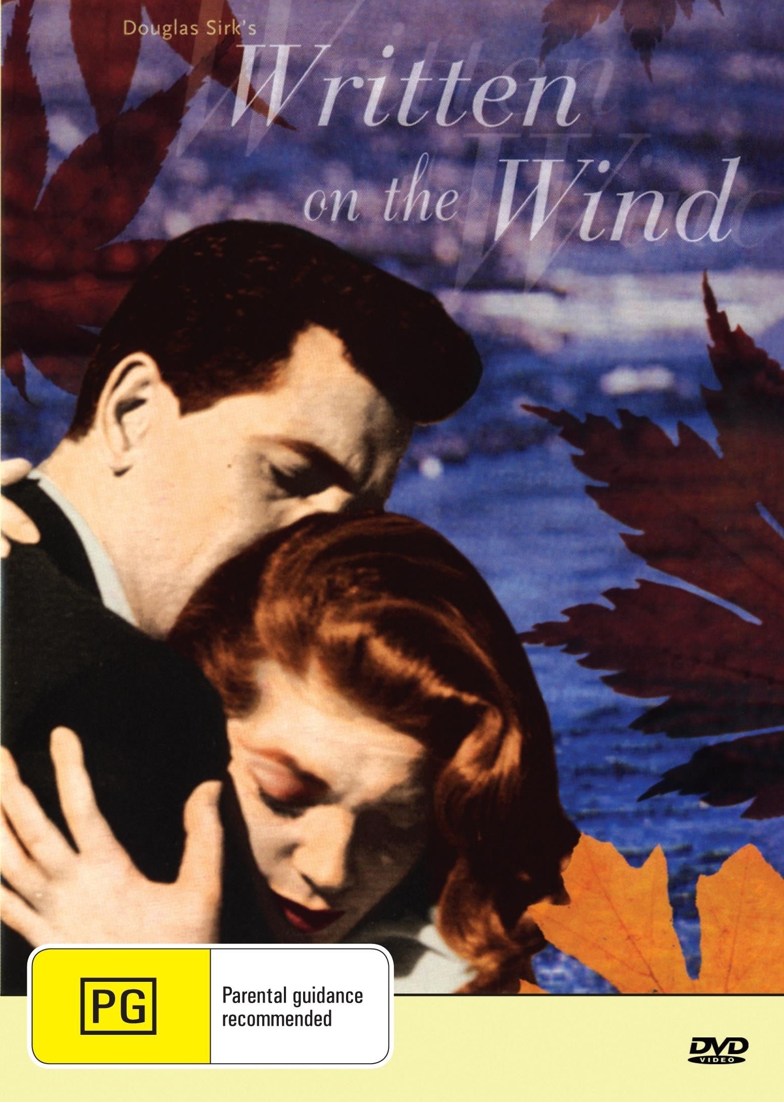 DVD cover of "Written on the Wind" drama featuring Rock Hudson and Lauren Bacall, from Rare and Collectible DVDs.