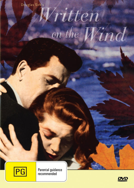 DVD cover of "Written on the Wind" drama featuring Rock Hudson and Lauren Bacall, from Rare and Collectible DVDs.