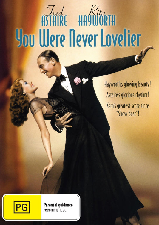 You Were Never Lovelier DVD featuring Fred Astaire and Rita Hayworth, comedy film from Rare and Collectible DVDs collection.