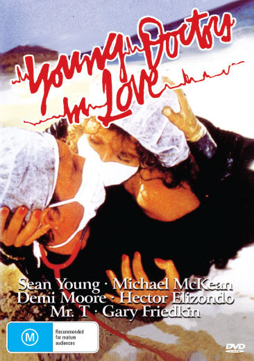 Young Doctors in Love DVD featuring comedy stars Michael McKean and Sean Young, with cover art showing the film's promotional image.